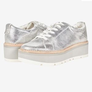 Dolce Vita platform silver sneakers